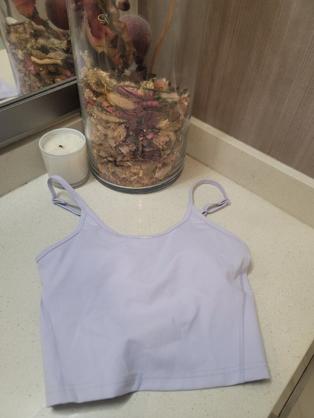 Lululemon Wunder Train Strappy Ribbed Tank Top Violet Verbena Size 4 - Picture 2 of 6